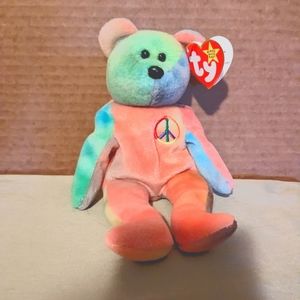 TY Peacock beanie baby
